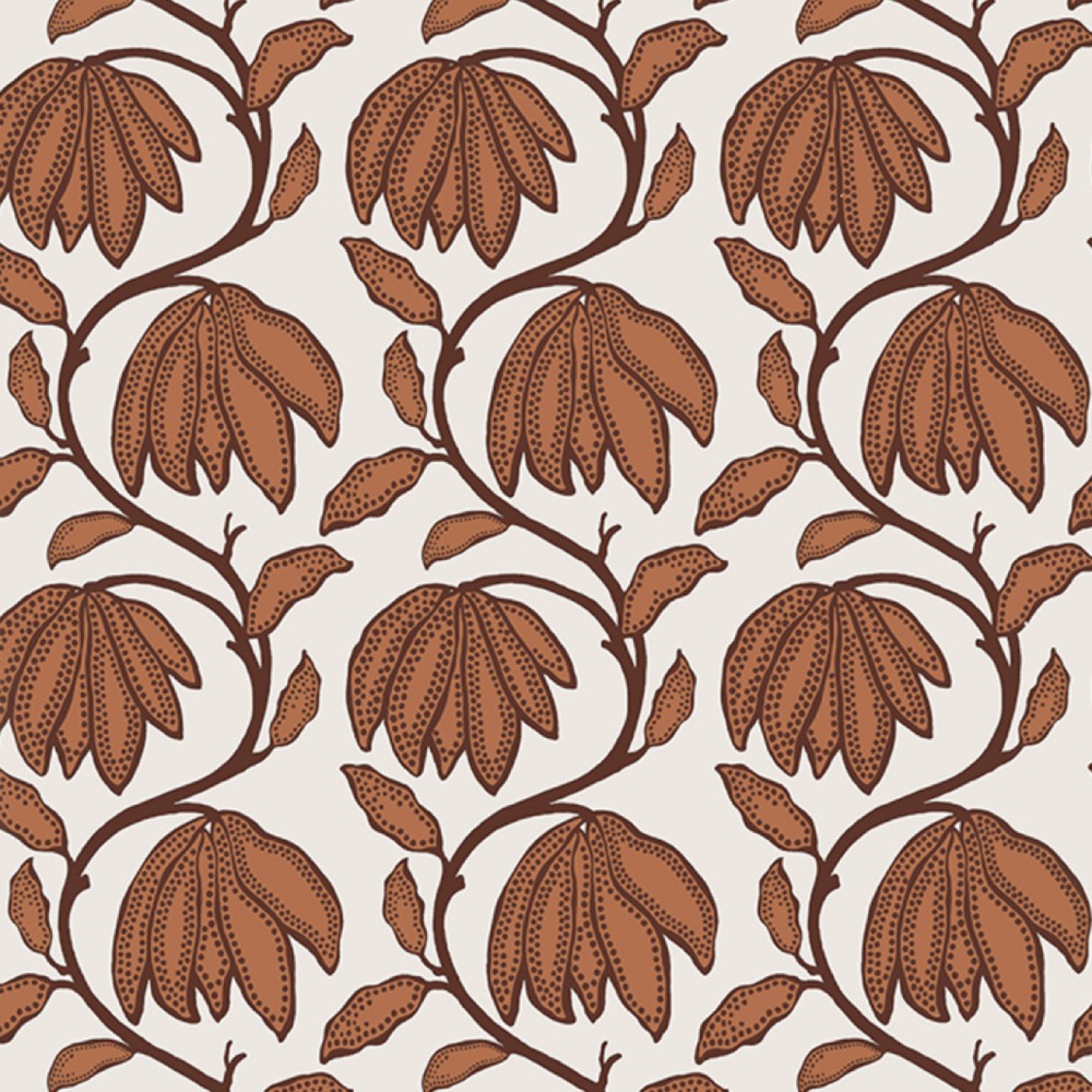 Thibaut Desert Flower Wallpaper in Ochre